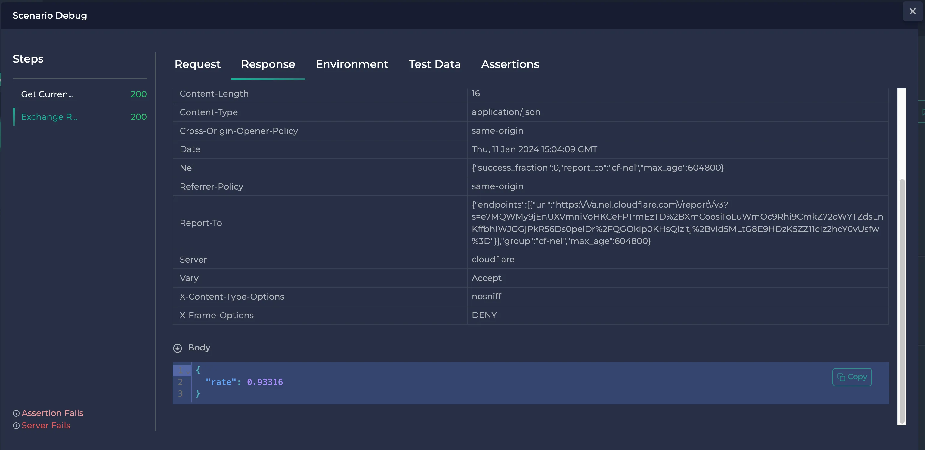 Debugging Result