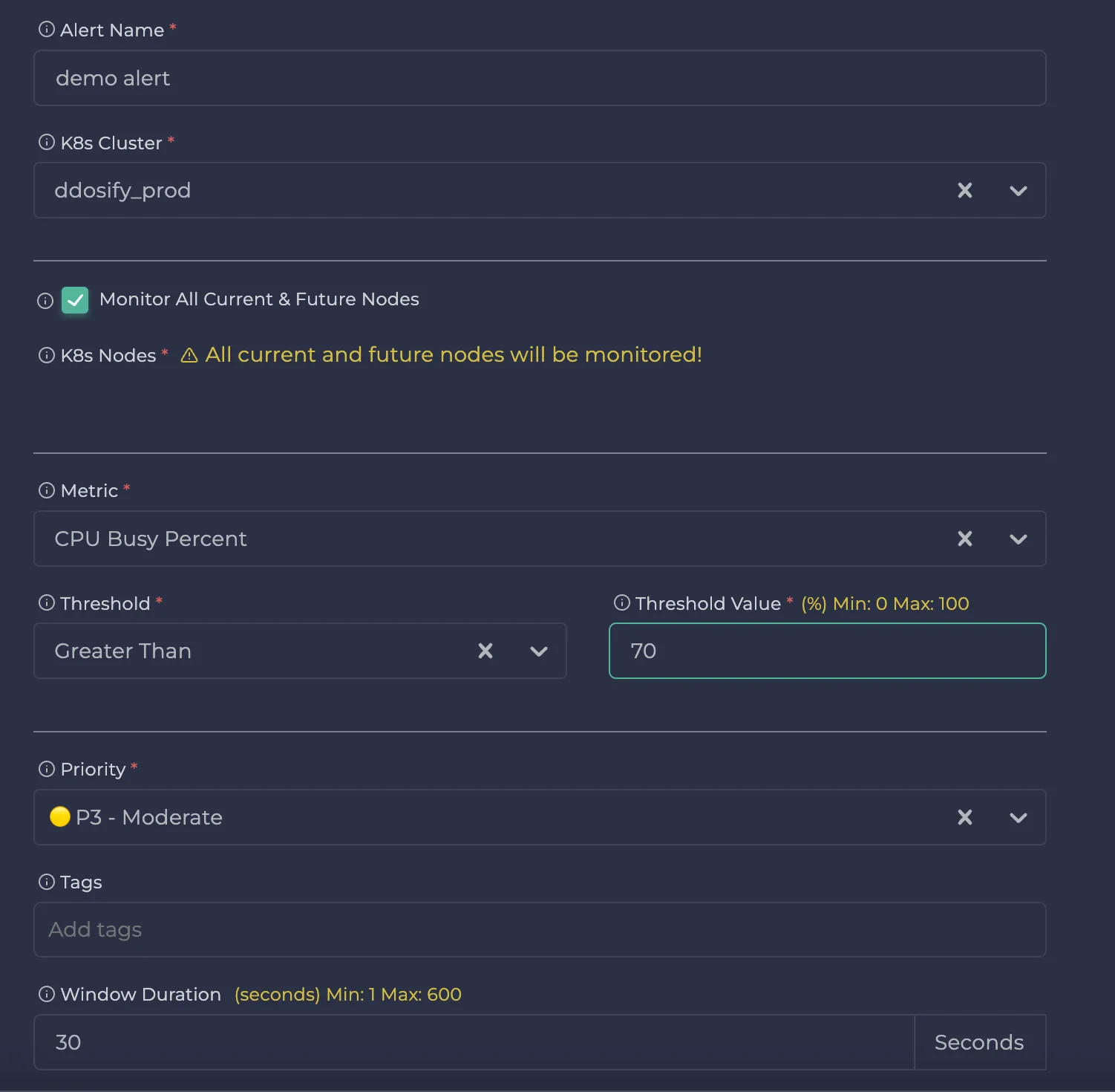 Get updated about your clusters
