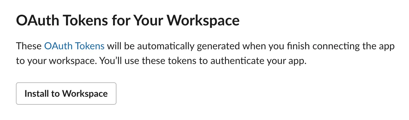 The button to add the slack app to workspace